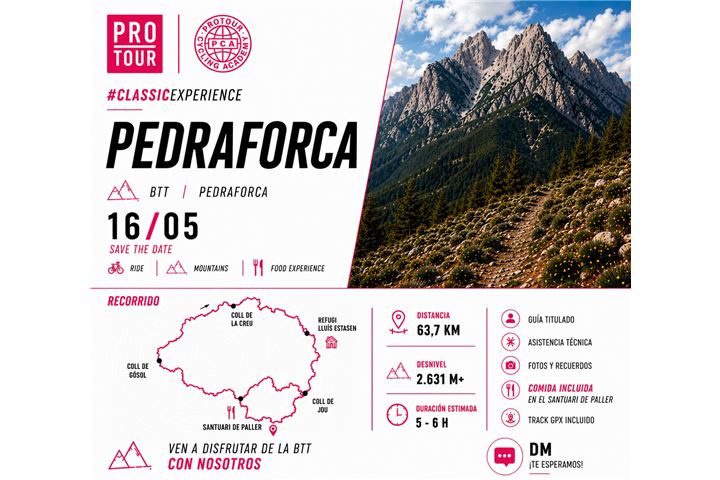 PROTOUR EXPERIENCE PEDRAFORCA