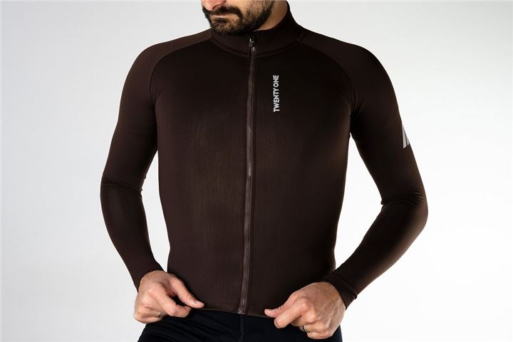 TWENTY ONE FACTORY THERMAL MENS JERSEY SADDLEBROWN